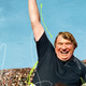John Madden celebrates on the box art for Madden 23.